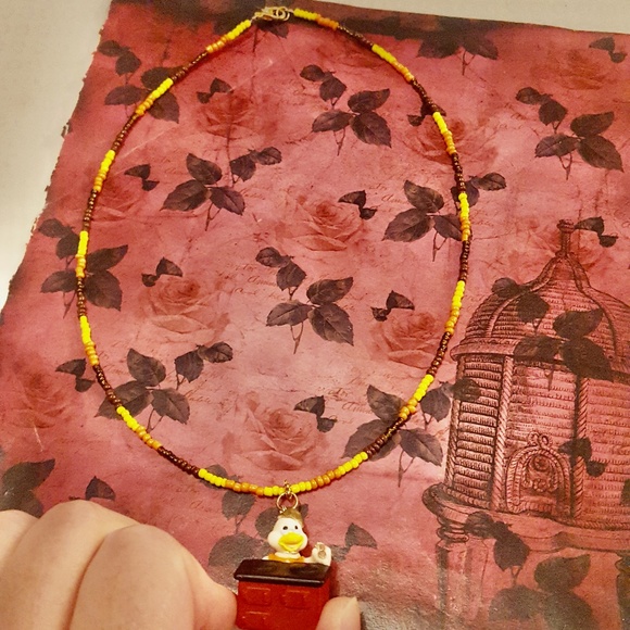 Teeny Weeny Families Cooking Grandma Duck Pendant Beaded Necklace - Picture 2 of 6